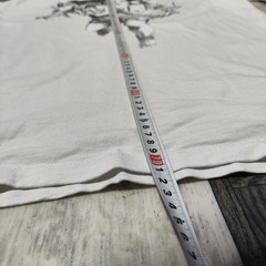 Amiri Angel Cherub Engraving Graphic Tee Cream White Designer Size L