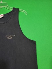 VINTAGE Speedo Men’s Size L Black Swimmer Swimming Tank Top Made In USA