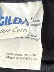 Gildan Black T Shirt Mens L Nicaragua Pond Weston Logo Cotton Tee
