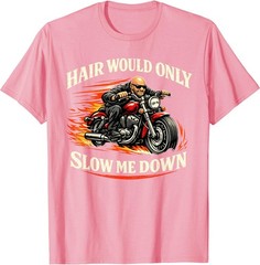 Hair Would Only Slow Me Down Funny Bald Head Humor for Men T-Shirt