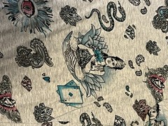 Etro gray mermaid lucky charms cotton T uni