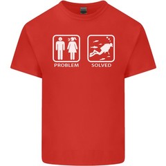 Scuba Diving Problem Solved Mens Light Cotton T-Shirt