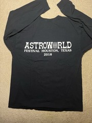 Travis Scott 2018 M Astroworld Festival Long Sleeve w/ Skeleton Astronaut