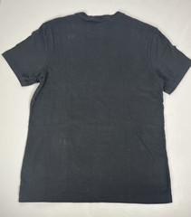 J Crew Sueded Cotton T Shirt Mens Small Slim Fit Black Jersey Tee Crewneck FLAW