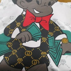 Black Richie Rich T-Shirt Mens Size 3X/4X* White Graphics