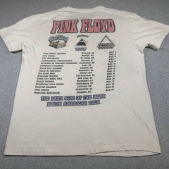 Pink Floyd Shirt Adult Large Ivory Psychedelic Band Music Rock Tour Mens