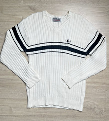Vintage Bitch Skateboards V-neck knit sweater, Size Medium 90S