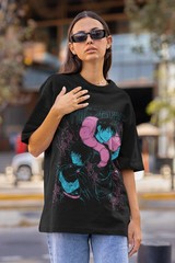Anime Jujutsu Kaisen Fushiguro Toji And Maki Graphic Black T-Shirt All Size