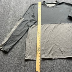 Adidas Shirt Mens Large Gray Climalite Two Tone Long Sleeve Athletic Tee L