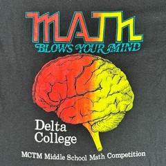Vintage “Math Blows Your Mind” Delta College Math Competition Shirt – Size Large