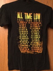 All Time Low – Fall Tour 2013. Black Shirt. No Tag.