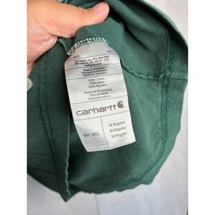 Carhartt Mens K87 Hunter Green Short Sleeve Pocket T-Shirt Original Fit Size M