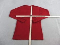 LL Bean Shirt Mens Medium Tall Red River Driver Henley Wool Blend Long Sleeve