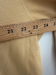 Vintage Old Navy Thermal Waffle Knit Yellow Shirt Men’s Size XL Y2K Grunge NWT