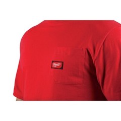 Milwaukee 601R Men’s Red Heavy Duty Cotton/Polyester Short-Sleeve T-Shirt L XL