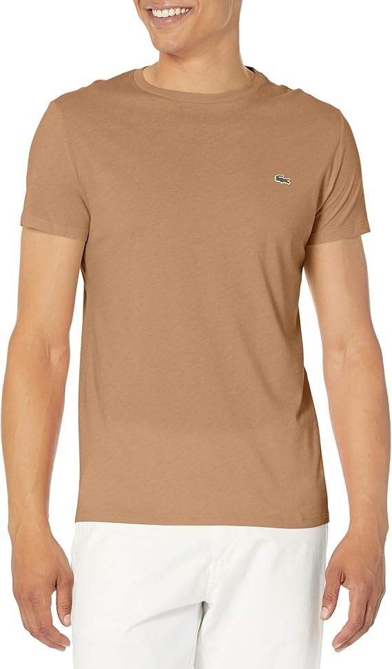 READ DESCRIPTION ~ Authentic Lacoste Mens Crew Neck Pima Cotton T-Shirts
