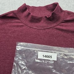 Saddlebred Men’s Large Maroon Half Turtle Neck Long Sleeve