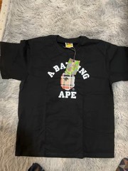 A Bathing Ape BAPE Black Ape Head Logo Graphic Tee Cotton Crew Neck Men’s M