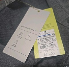 All In Motion Commuter shirt. NWT – Grey – Size M. Moisture Wicking. Button Down