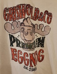 Bella canvas griswold shirt reindeer eggnog 2XL Cream T-shirt