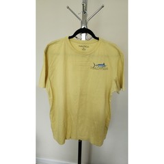 Nautica Mens XL Yellow Marlin Fish Graphic Tee Short Sleeve Cotton T-Shirt