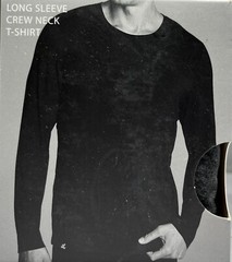 Boody EcoWear Men’s Long Sleeve Crew Neck T-Shirt-Color: DARK MARL – Choose Size