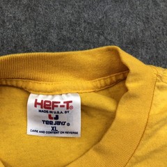 Vintage Military Shirt Mens XL Yellow USAF Senior NCO Academy Seminar B Tee