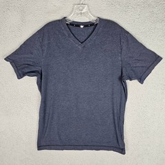 Public Rec T-Shirt Mens L Navy Go-To V-Neck Pima Cotton Tencel Stretch