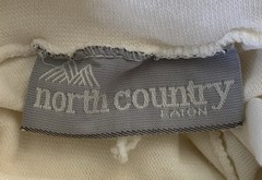 356- North Country Eaton White Turtle Neck Long Sleeve Size M 100% Cotton