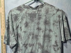 Kappa Shirt Mens L Green Tie Dye Logo Graphic Tee Back Hem Print Streetwear