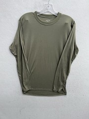 Patagonia Shirt Mens M Green Pullover Base Layer Hiking Breathable Long Sleeve