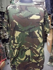 TRU SPEC WOODLAND CAMOFLAGE TSHIRT ARMY MENS T-SHIRT MADE IN USA S M