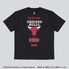 ONE PIECE × NBA T-Shirts Shanks×CHICAGO BULLS BLACK、White
