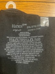 1 Hanes Originals Tagless Cool & Breathable Stretch T-Shirt Black – Size 3XL