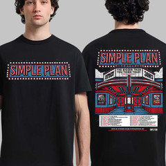 Simple Plan The Bigger Than You Think Tour 2026 The Sequel Multicolor T Shirt