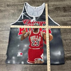 Vintage 90s Michael Jordan Chicago Bulls Starter Tank Jersey Hot Starter XL