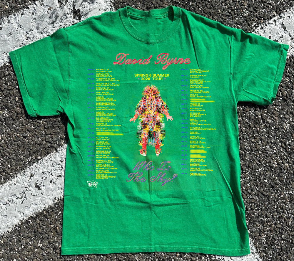 New David Byrne Spring And Summer On Tour T-shirt Full size S to 5XL MD1497
