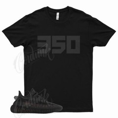Black 350 Shirt for YZ Boost 350 V2 Mono Cinder Dark Slate Triple Black