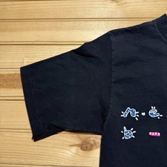Vintage 90s Newport Blue Spellout Logo Fish Graphic T-Shirt USA Made – Medium
