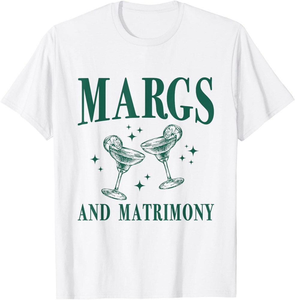 Margs and Matrimony Bachelorette Party Margarita Bach T-Shirt