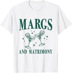 Margs and Matrimony Bachelorette Party Margarita Bach T-Shirt
