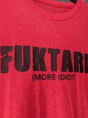 American Trigger Pullers Fuktard Graphic T-Shirt 2XL Red Cotton Blend Funny ATP