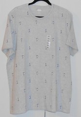 MEN’S OLD NAVY GRAY HEATHER SOFT WASHED S/S SAILBOAT TEE – SIZE XXLARGE