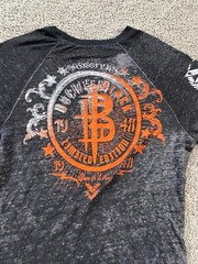 Buckle Black Shirt Mens Small Black Orange Lightweight Biker Motorcycle READ