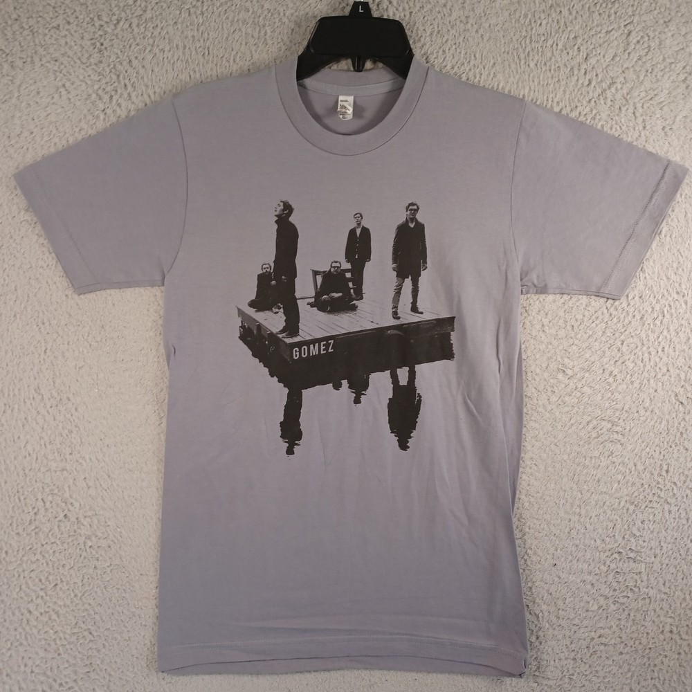 American Apparel Mens Gray T-Shirt Size Small Gomez Crew Neck Short Sleeve Soft