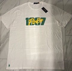 Polo Ralph Lauren Big and Tall Men’s T-Shirt White Green Yellow New