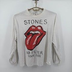 Rolling Stones No Filter Tour 2019 Long Sleeve Graphic T-Shirt White XL