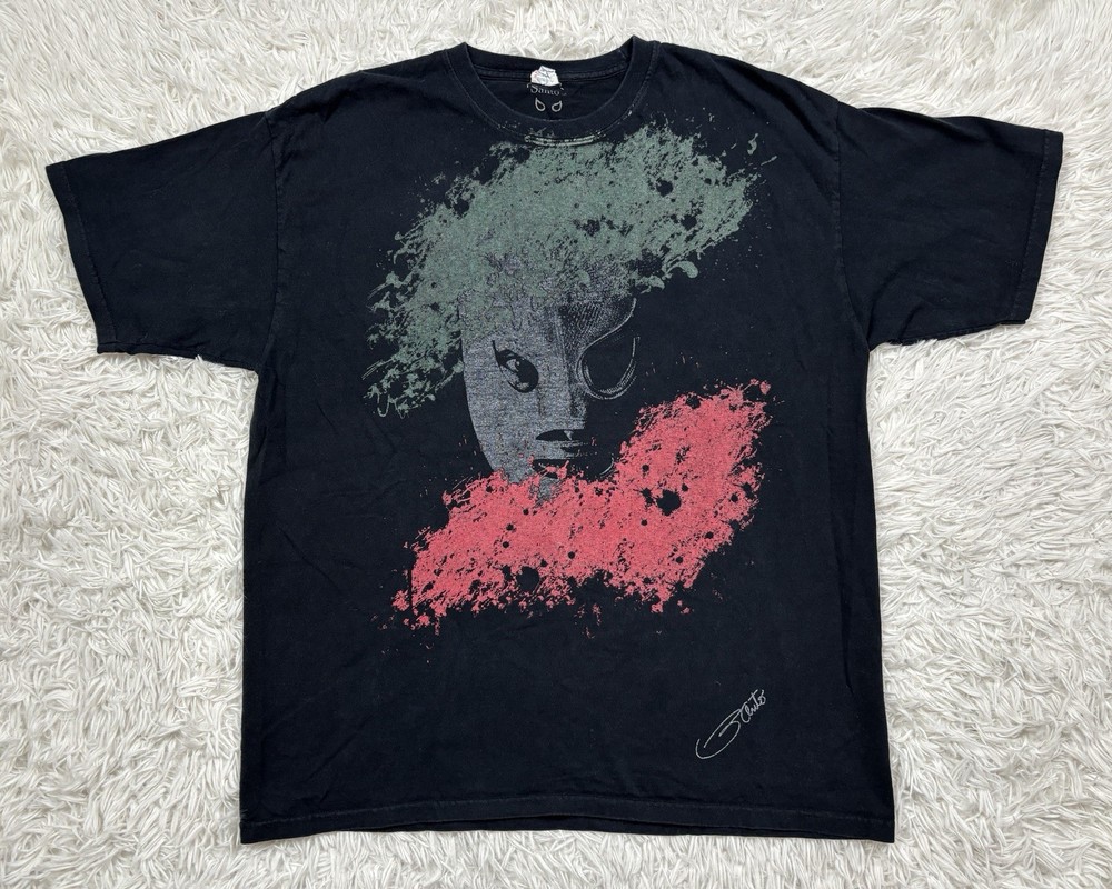 El Santo T-Shirt Mens XL Black El Enmascarado de Plata Lucha Libre Legend Yazbek