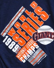vtg SAN FRANCISCO GIANTS 1989 World Series t-shirt Fits SMALL 80s Soft 50/50