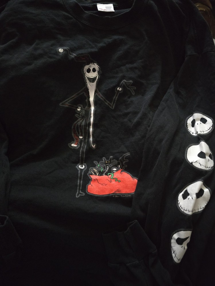 Vintage Nightmare Before Christmas Longsleeve Santa Jack Longsleeve Shirt 2XL